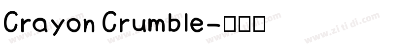 Crayon Crumble字体转换